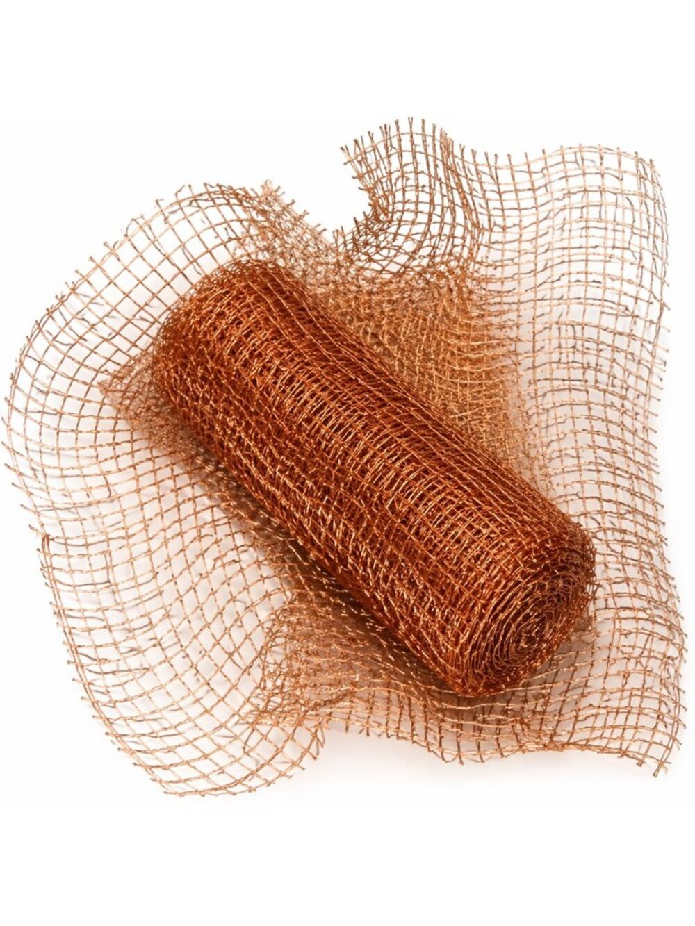 Copper Mesh Ribbon Roll for Wedding Decor Holiday Crafts Wreath Accents and Vers